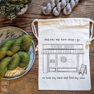 Pine & Purl Drawstring Bag