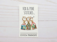 Fox & Pine Stitch Markers