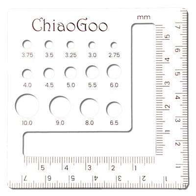 ChiaoGoo 3” Swatch/Needle Gauge
