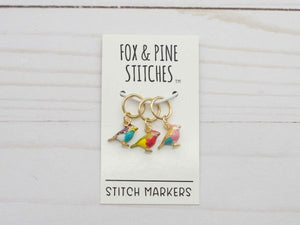 Fox & Pine Stitch Markers