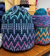 Mosaic Crochet Bucket Bag / TBD