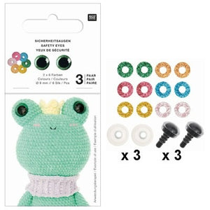 Rico Safety Eyes for Cuddly Toys - Small