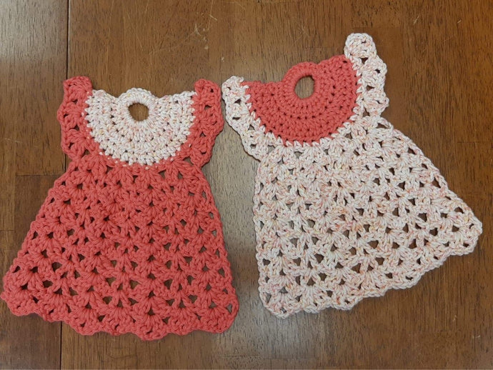 Little Dress Crocheted Dishcloth / TBD