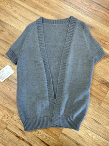 Maxine Short-Sleeved Cardigan (Size 40”) - Handmade Garment