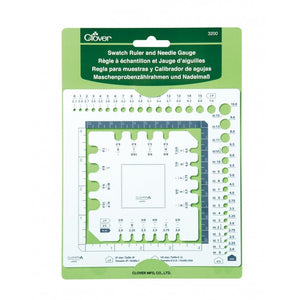 Clover Swatch Ruler and Needle Gauge